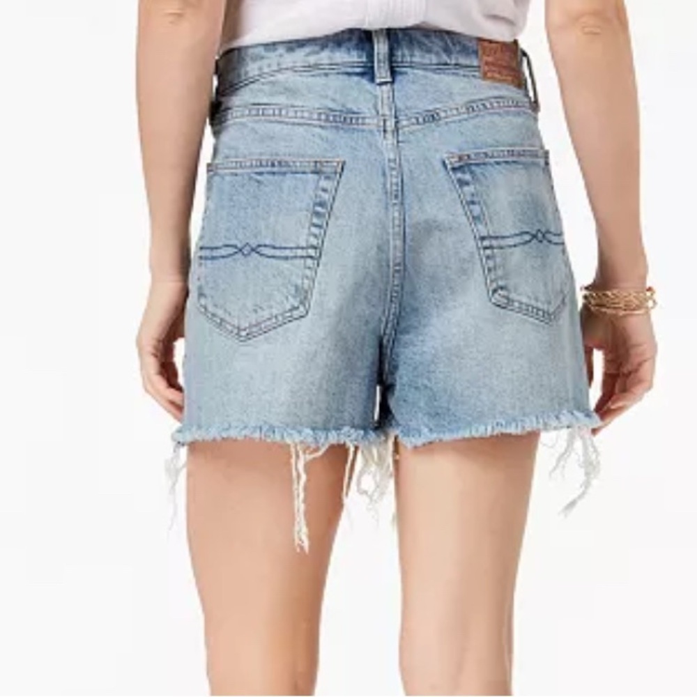 Lucky Brand,Women’s Pom-Pom Denim Jean Shorts, Size 4/27 - Picture 2 of 5